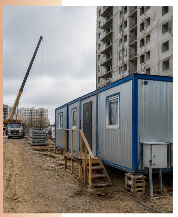 Аренда строительных вагончиков для рабочих в Амурске